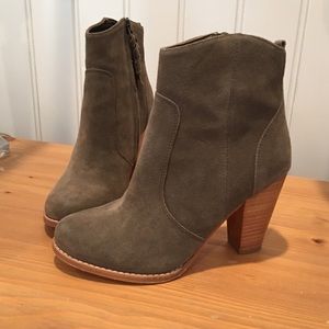 Joie Dalton Suede Booties  Charcoal - Size 36 (6)